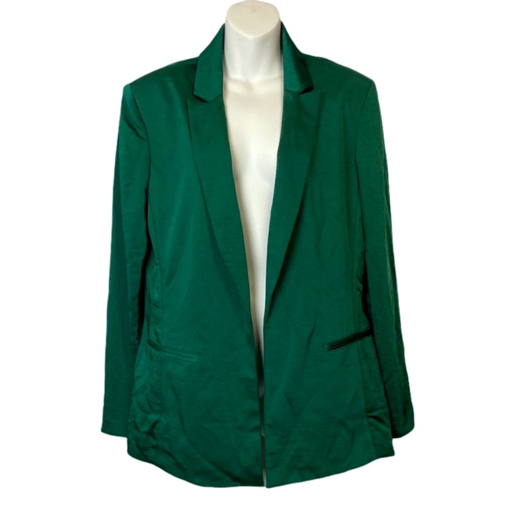 Inc Green Silky Blazer